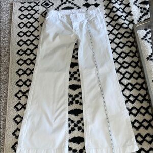 White Flared Pants